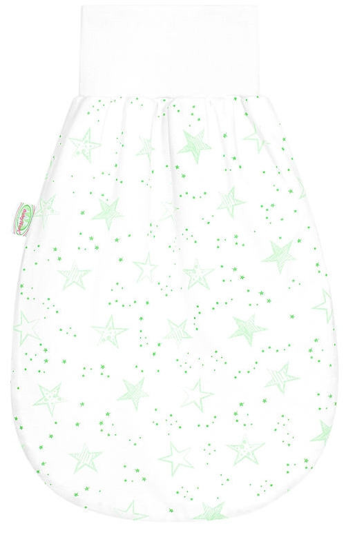 Odenwälder Sommer-Schlafnestchen Scribble Stars in Neon Mint und Weiß mit OEKO-TEX Standard 100 - Bild 1