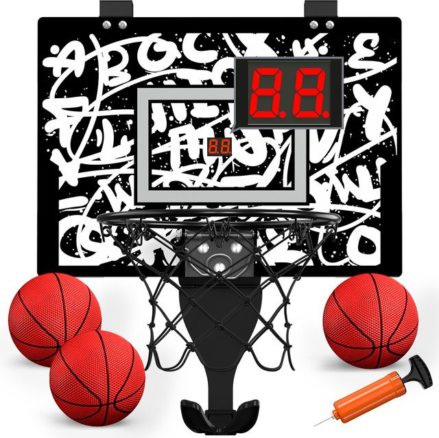 QDRAGON Mini Basketballkorb, Ball Sport, mit Licht und Sound - Bild 1