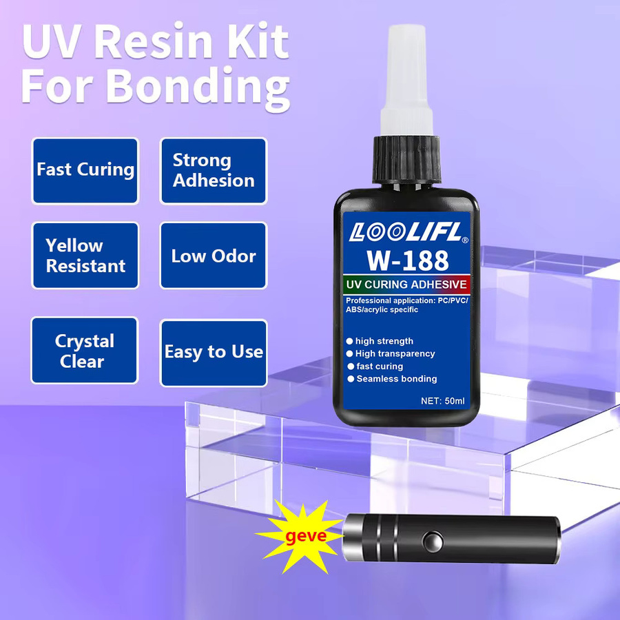 LOOLIF Transparenter Sekundenkleber für Glas, Metall, Kristall und Acryl, 50 ml - Bild 5
