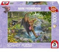 Schmidt Spiele Puzzle Hundeliebe - Frühlingsspaziergang mit Labrador Retriever, Bunt / Mehrfarbig - Bild 1