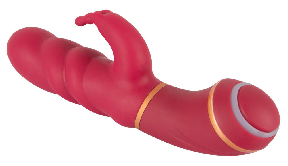 O Lovers Rabbitvibrator mit 2 Motoren in Blau oder Rot, Länge: 19 cm - Bild 2