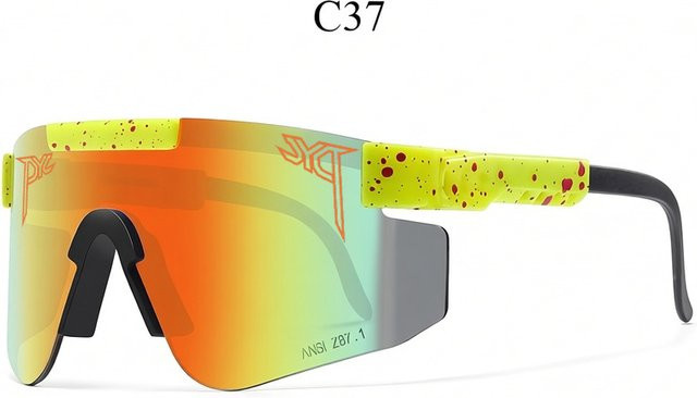 Airsoftsports Sportsonnenbrille, Unisex, Multicolor, Kunststoff, Wrap - Bild 1