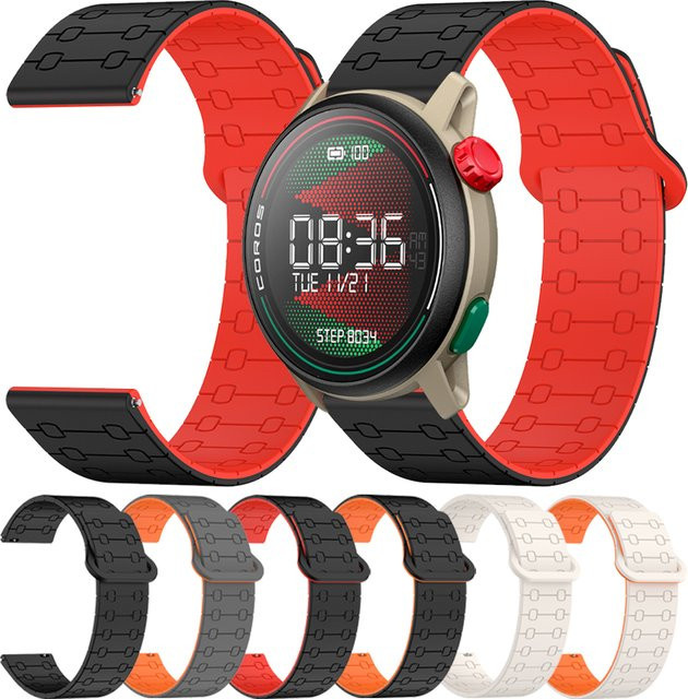 Correa Uhrenarmband Silikon, Magnetisch, Schwarz, Unisex - Bild 1