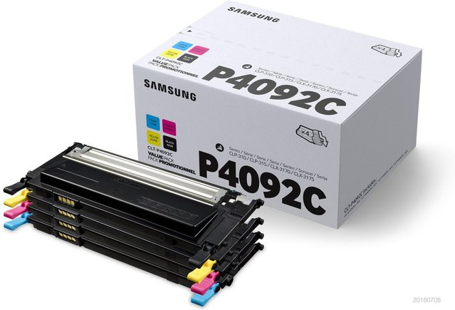 Samsung CLT-P4092C Rainbow Kit Toner 4-farbig für Laserdrucker - Bild 1