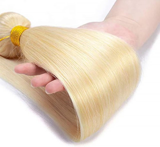 UEENLY Remy-Haarverlängerung, 38-40 Zoll, 613 Blond, Damen - Bild 1
