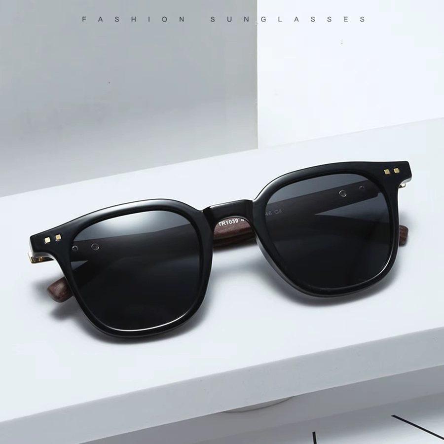 Sonnenbrille Damen, rund, Vollrand, braun - Bild 1