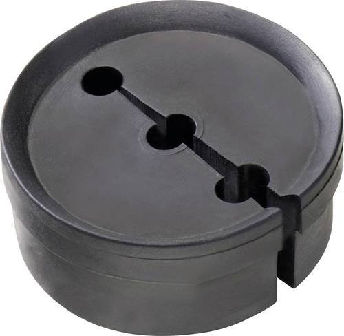 Wiska Dichteinsatz GFD 32/01/120 schlagfest mit Zugentlastung aus Kunststoff in Schwarz RAL 9005, 25 Stück - Bild 1
