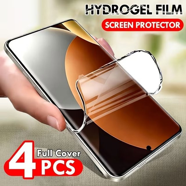 4er Pack Hydrogel-Displayschutzfolie für Motorola Moto E13, E32, E22i, E14 und E15 in Transparent - Bild 1