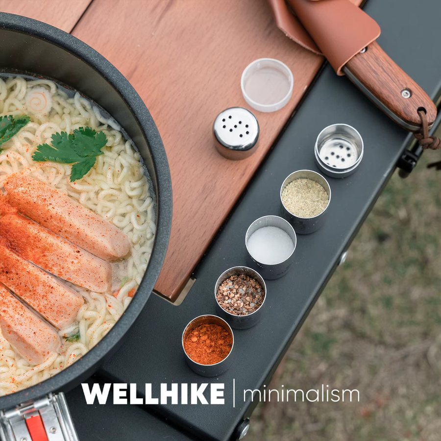 WELLHIKE Mini-Kapsel-Gewürzflaschen-Set in Silber, luftdichte und auslaufsichere Behälter für Camping und Wandern - Bild 2