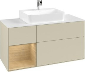 V&B Waschtischunterschrank Finion in Silbergrau Lack, Breite: 120 cm, Tiefe: 50,1 cm, Höhe: 50,1 cm - Bild 1