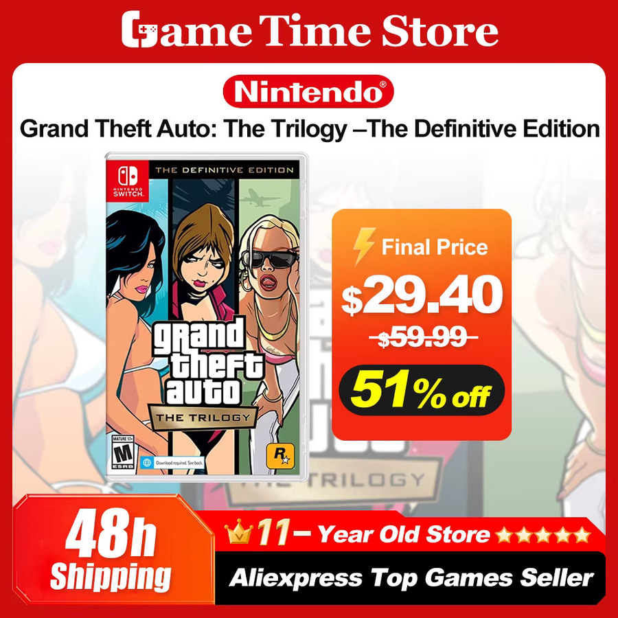 Grand Theft Auto GTA Trilogy Definitive Edition für Nintendo Switch als physisches Modul - Bild 2