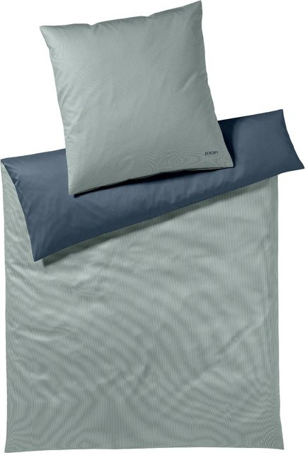 JOOP! Bettwäsche Micro Pattern aus Mako-Satin in Grün und Blau mit Kissenbezug und Bettbezug, B/H: 135 x 200 cm, Kissen: 80 x 80 cm - Bild 1