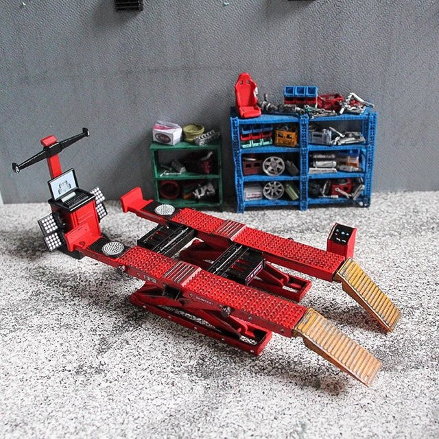 ART CROWN MODEL Garagenszenen-Zubehör, Tisch-Autoreparaturwerkzeuge, Modellauto, DIY-Miniatur - Bild 1