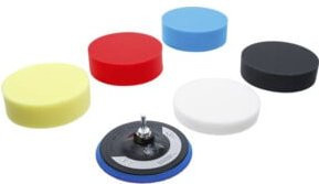 BGS Polierschwamm-Set 6-teilig mit Durchmesser: 15 cm in verschiedenen Farben - Bild 1
