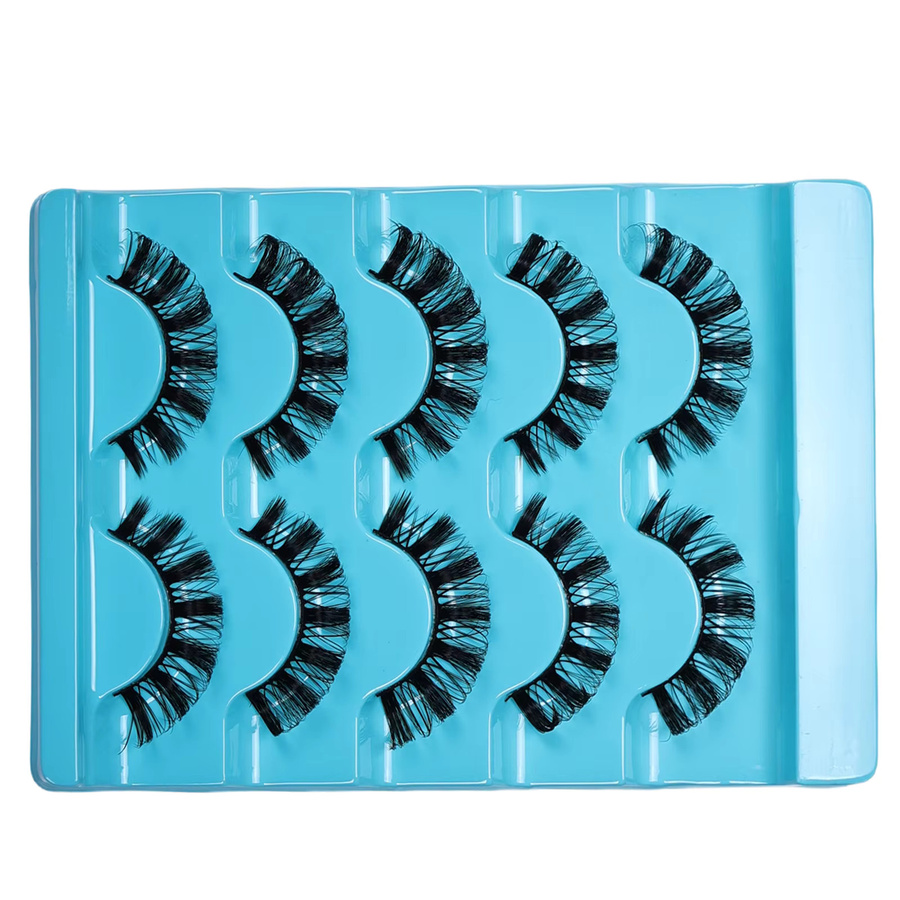 JIEFUXIN Falsche Wimpern, Schwarz, Natürlich - Bild 5