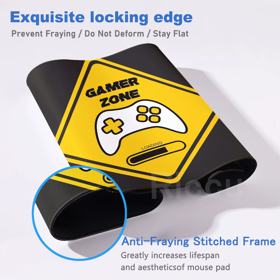 Riccu Retro Game Controller Mauspad XXL Schreibtischunterlage mit Anti-Rutsch-Gummi für Gamer und Büro - Bild 3
