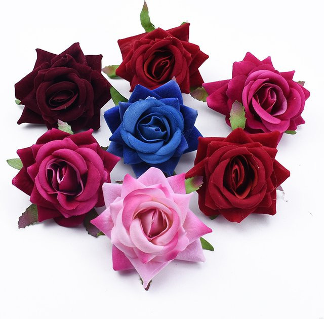 ZQCY Seidenrosen als künstliche Blumen in Multicolour für deine Hochzeits- und Valentinstagsdekoration - Bild 1
