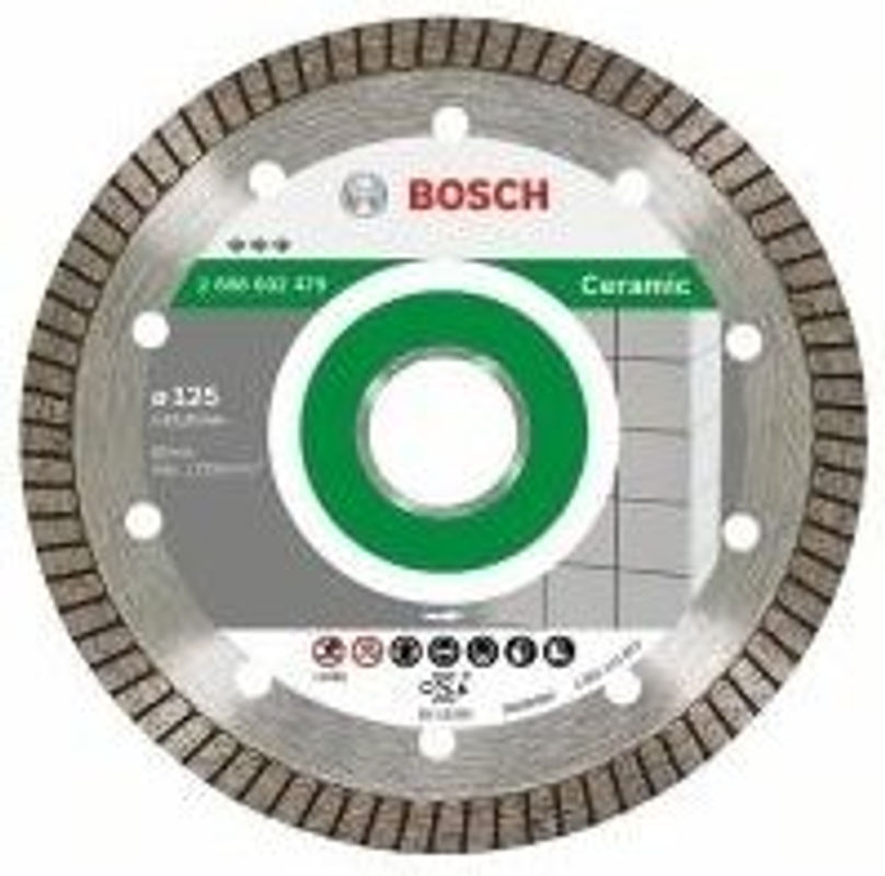 Bosch Diamanttrennscheibe Best for Ceramic Extra-Clean Turbo für Keramik, Porzellan und Feinsteinzeug, Durchmesser: 125 mm - Bild 2