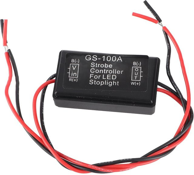 Blitz Blinker Controller LED Bremslicht Autozubehör mit IP65 Schutz in Schwarz - Bild 1