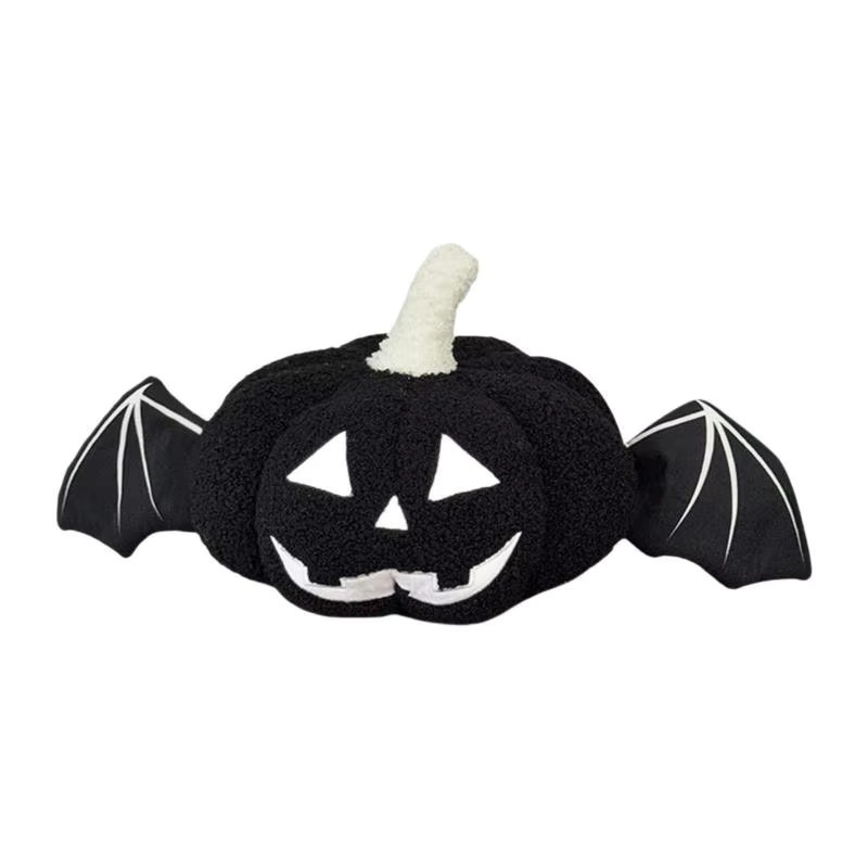 Kesoto Halloween Kürbis Wurfkissen rund in Schwarz für Party und Heimdekoration - Bild 6