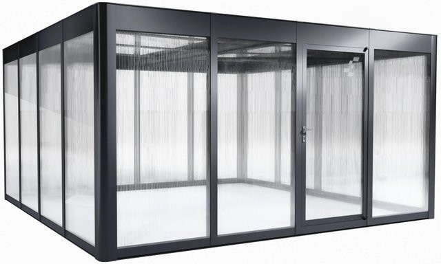SunElements Gewächshaus Select 4.4 Silberfarben B/H/T: 443 x 229 x 443 cm UV-beständig und winterfest - Bild 1