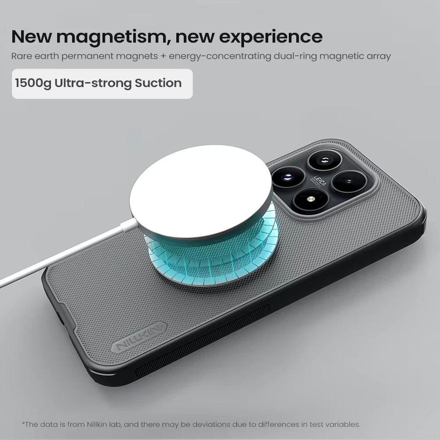 Nillkin Super Frosted Shield Pro Magnetische Hülle für Xiaomi Mi 17 5G, Ultradünne Hartschale mit MagSafe-Kompatibilität, Schwarz/Transparent - Bild 5