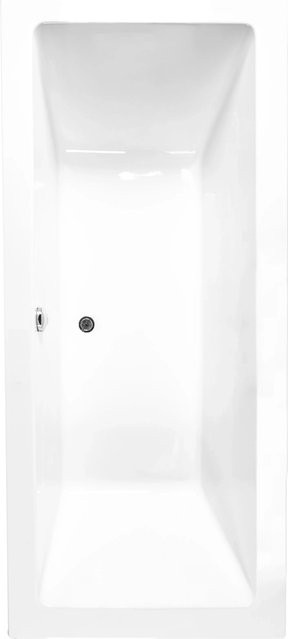 Basera Badewanne Naxos Rechteckig in Weiß, B/T: 140 x 75 cm - Bild 1
