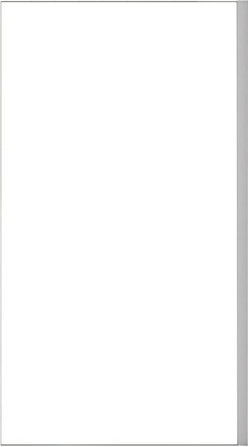 AICA Badewannenaufsatz Duschwand aus ESG Nanoglas in Silber Matt, B/H: 75 x 140 cm - Bild 1