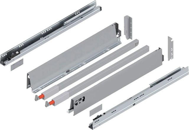 Blum C-Reling Tandembox antaro Vollauszug Blumotion Grau 550 mm 1 Paar - Bild 1