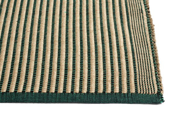 HAY Teppich Multicolor aus Jute und Baumwolle mit Flachgewebe und rutschfester Unterseite