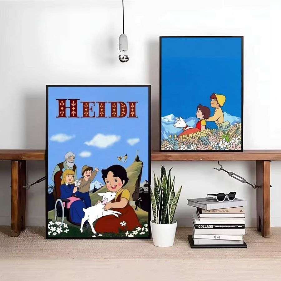 Anime-Poster Heidi, ein Mädchen der Alpen als Wandaufkleber in Mehrfarbig, Rechteckig - Bild 4