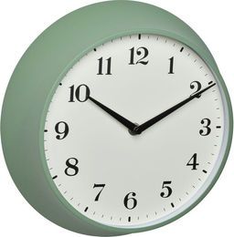 TFA Dostmann Funk Wanduhr in Grün aus Metall im Vintage-Design, Analog und Quadratisch - Bild 1