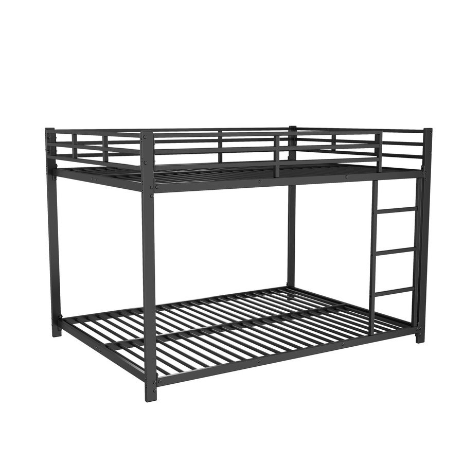okwish Etagenbett aus Metall für Kinder in Schwarz ohne Matratze B/T/H: 140 x 200 x 144,5 cm - Bild 2
