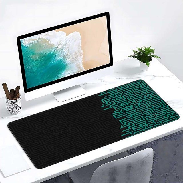 Mairuige Geometrische Kunst Tastaturmatte Minimalistische Schreibtischunterlage XXL - Bild 1
