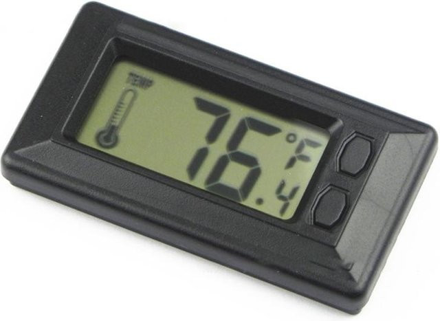 UrbanTrek Collective Digitales Auto-Thermometer mit großem LCD-Display in Schwarz - Bild 1