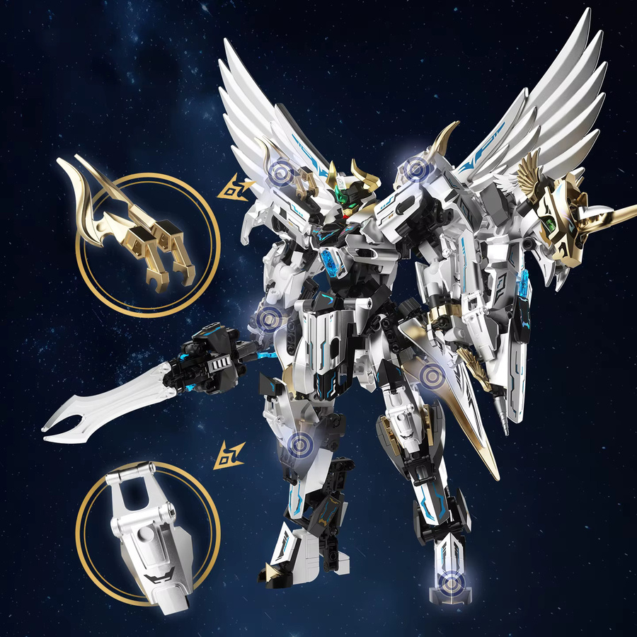JAKI Mecha Serie Transforming Pegasus Roboter Modell, Bausteine - Bild 5