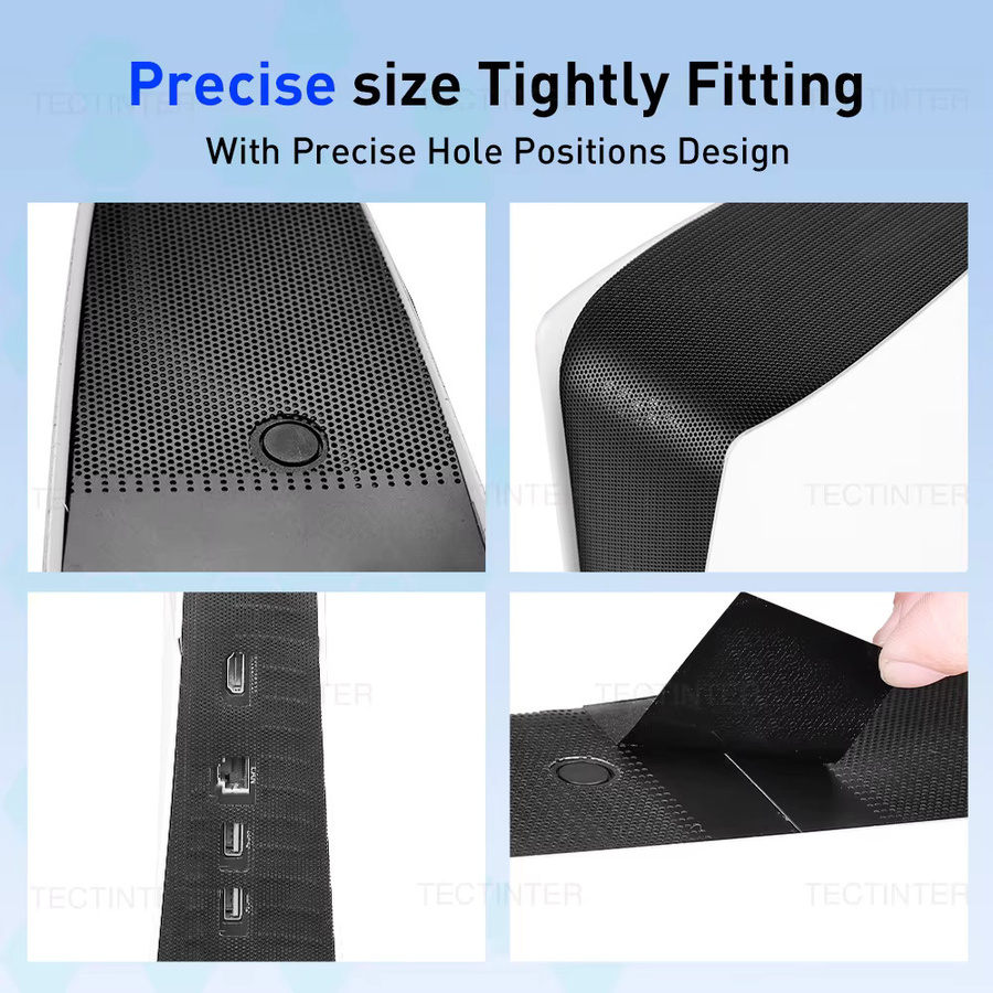 TECTINTER Staubschutzfilter für PS5 Slim Disc und Digital Edition, Schwarz - Bild 3