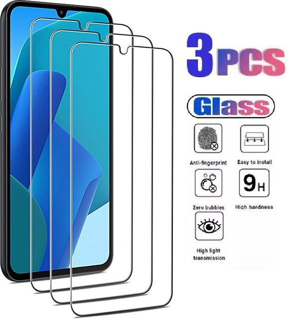 3 Stück Displayschutzfolien aus gehärtetem Glas für Samsung Galaxy A72 5G, transparent - Bild 1
