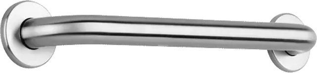 Delabie Haltegriff Basic aus Edelstahl in Silber, Durchmesser: 3,2 cm, Länge: 40 cm - Bild 1