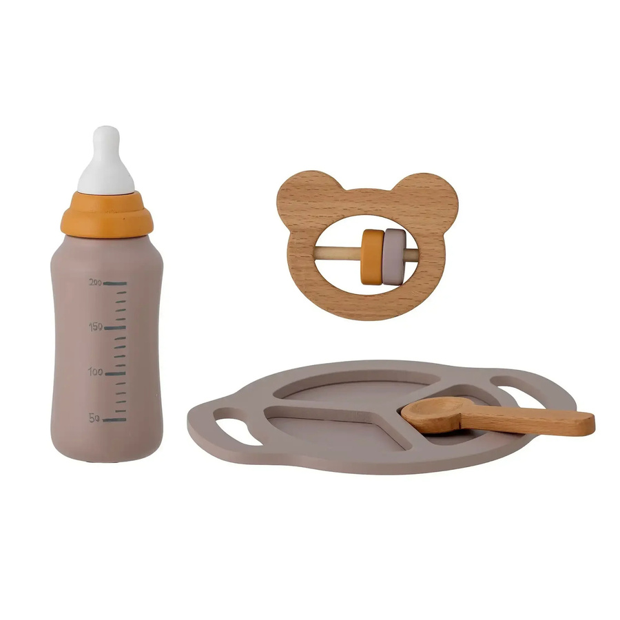 Bloomingville Mini Riina Spielset Holz grau - Bild 1