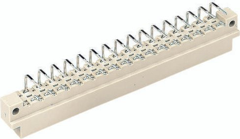 HARTING Messerleiste 09041322921 aus Messing in Beige mit 2 Reihen - Bild 1