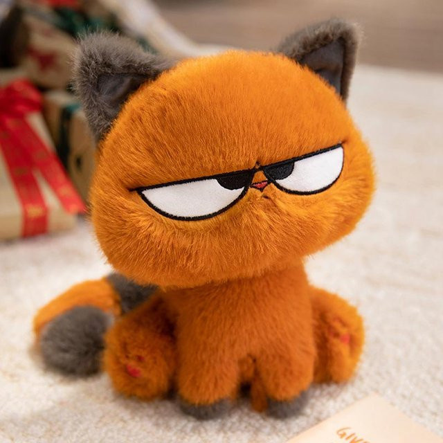 Zug-Kätzchen-Puppe, Plüschtier Katze, Orange - Bild 1
