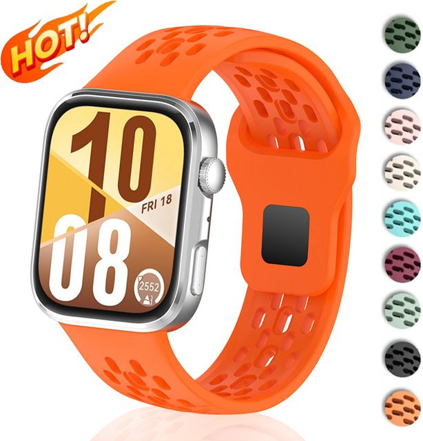 CAOWTAN Uhrenarmband Silikon, Bunt, Huawei Watch Fit 4 - Bild 1