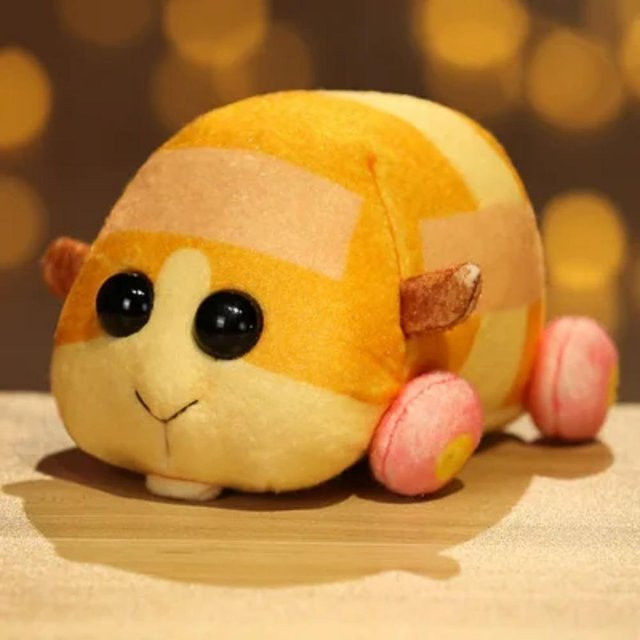 Pui Pui Molcar Maus, Plüschtier, Gelb, 18cm - Bild 1