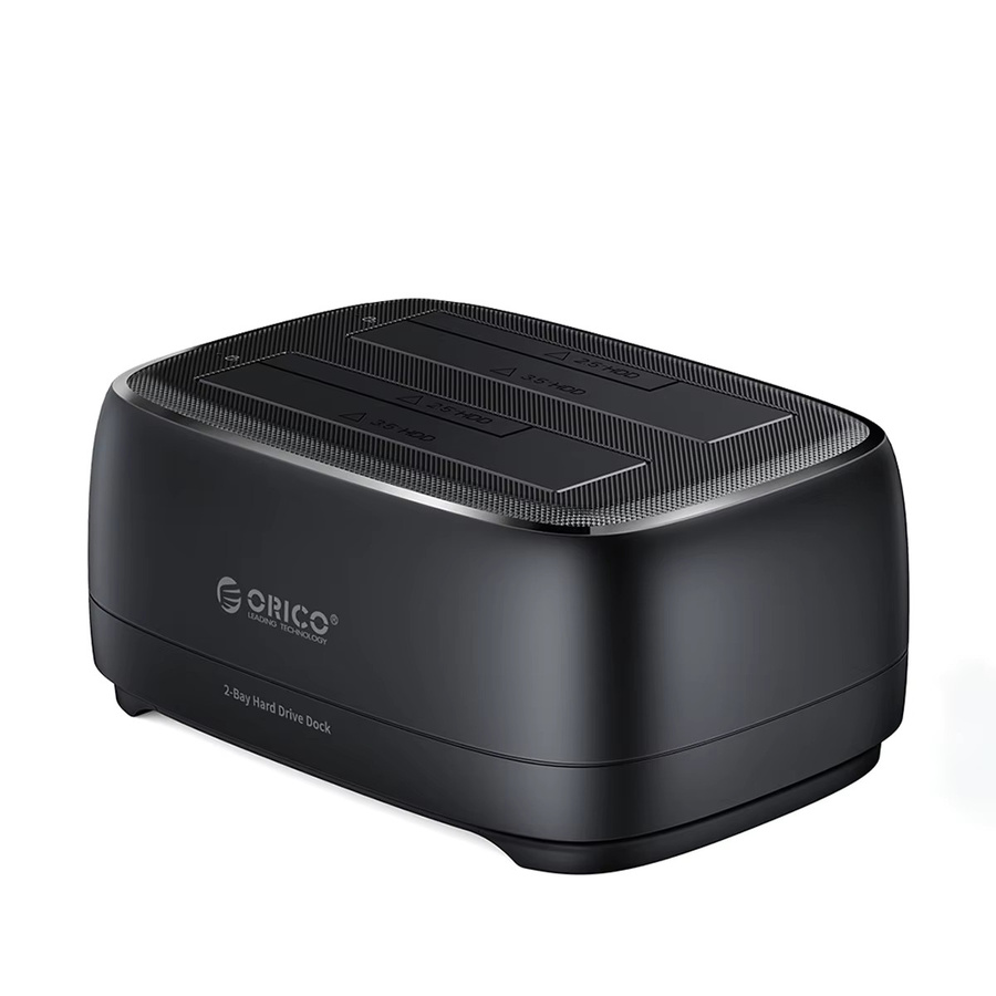 ORICO Dual-Bay Festplatten-Dockingstation USB 3.0 Typ C für 2,5 und 3,5 Zoll HDD/SSD, Schwarz, unterstützt UASP und werkzeuglose Bedienung - Bild 6