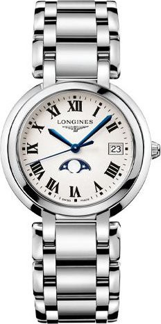 Longines Armbanduhr, Quarz, Edelstahl, Silber, Damen, Weiß, Datum - Bild 1
