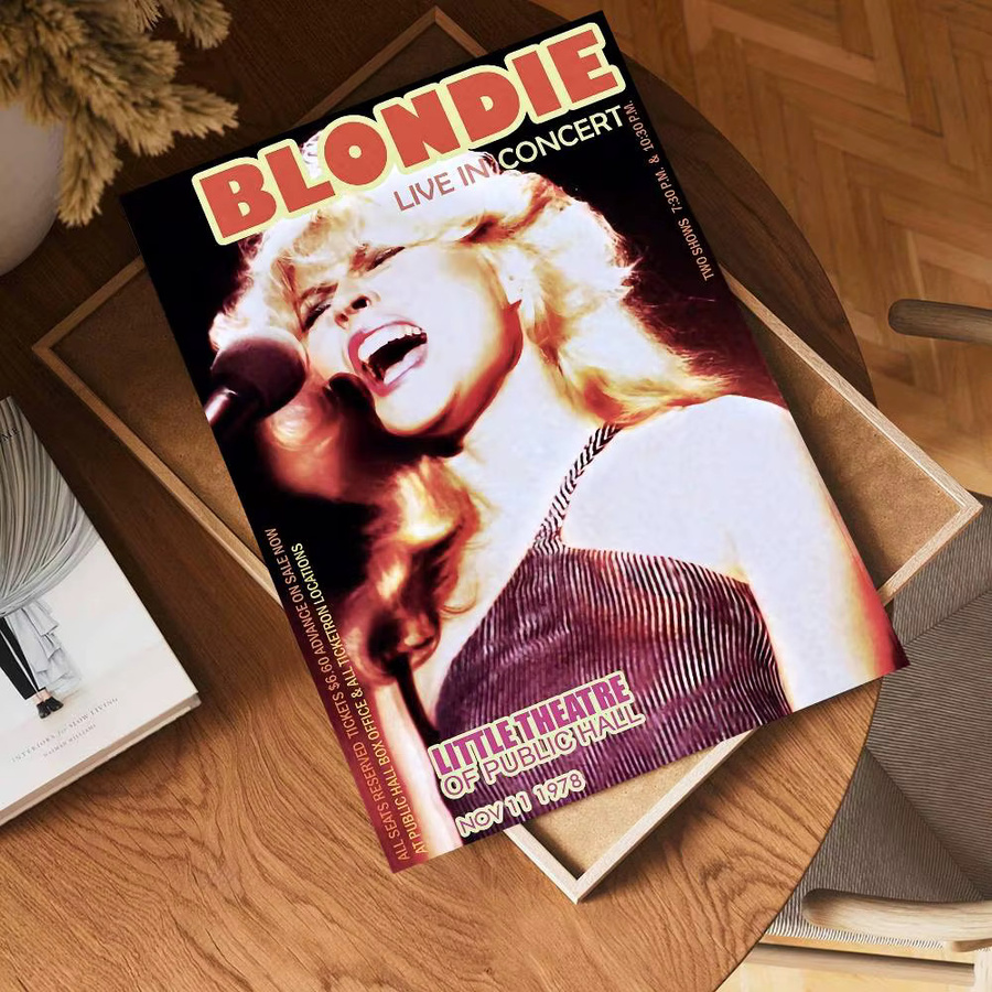 Potdemiel Punk Rock Poster Blondie Wandkunst in Multicolor, Breite: 10 cm, Höhe: 15 cm - Bild 3