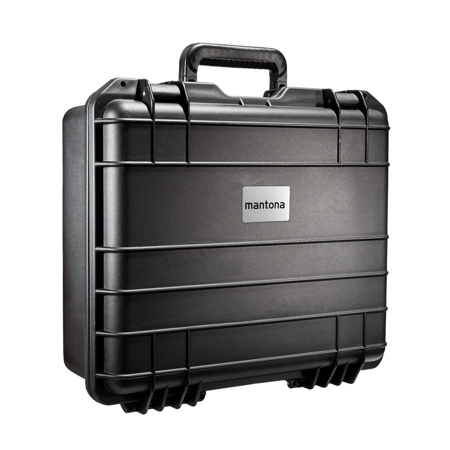 Mantona Outdoor Schutzkoffer M in Schwarz und Grau mit 18l Volumen für Kamera und Zubehör - Bild 2