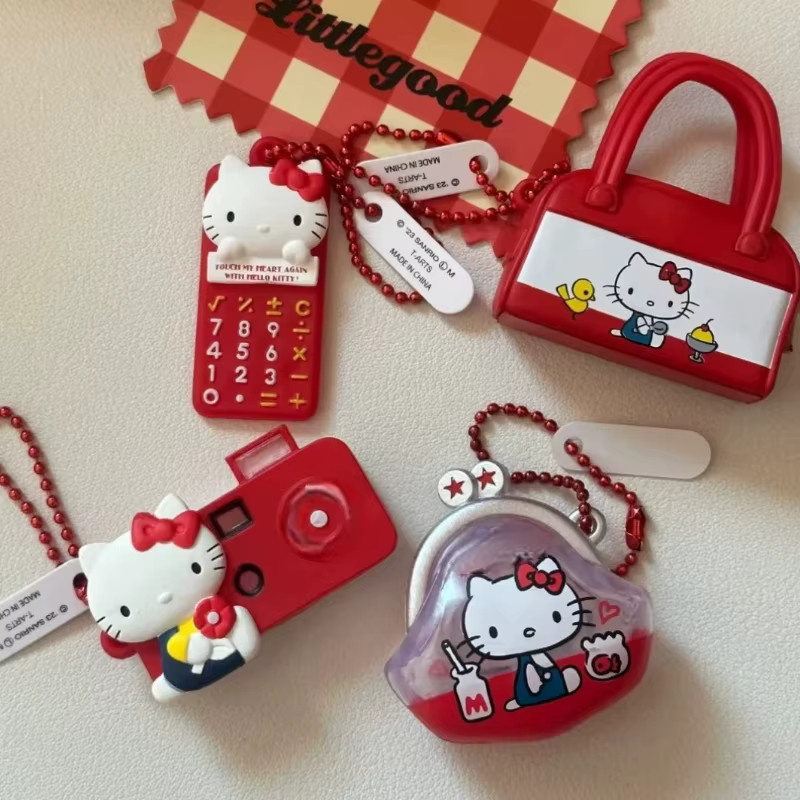 Sanrio Rote KT-Katze Blind Box, Einzelfigur, Rot, Kunststoff - Bild 2
