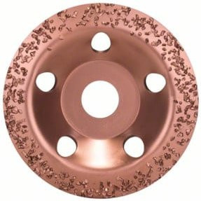 Bosch Hartmetalltopfscheibe zum Schleifen von Metall, Farbe: Gold, Durchmesser: 115 mm, Bohrung: 22,23 mm - Bild 1
